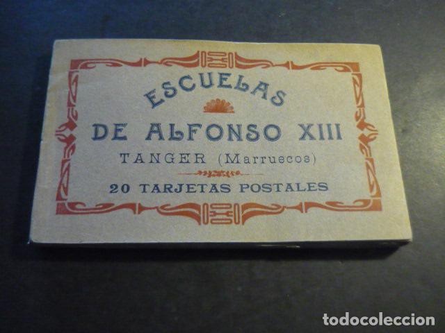 Postales: TANGER MARRUECOS ESCUELAS DE ALFONSO XIII CUADERNO CON 20 TARJETAS POSTALES