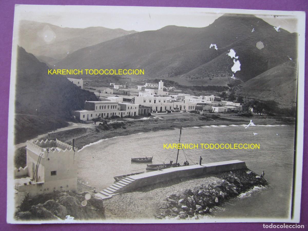 Postales: FOTO DE PUERTO CAPAZ. EL JEBHA. A&Ntilde;OS 1930 O 40. FOTO ARBONA, TETUAN. 12X8,5 CM