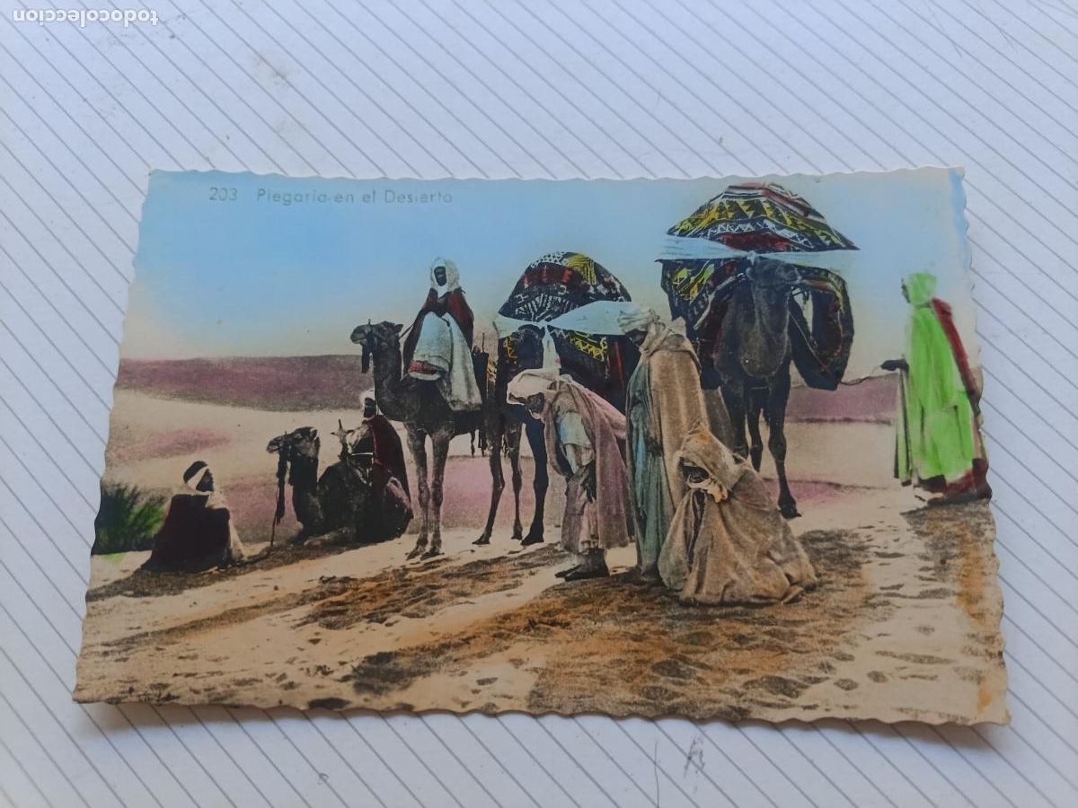 Postkarten: Plegaria en el desierto