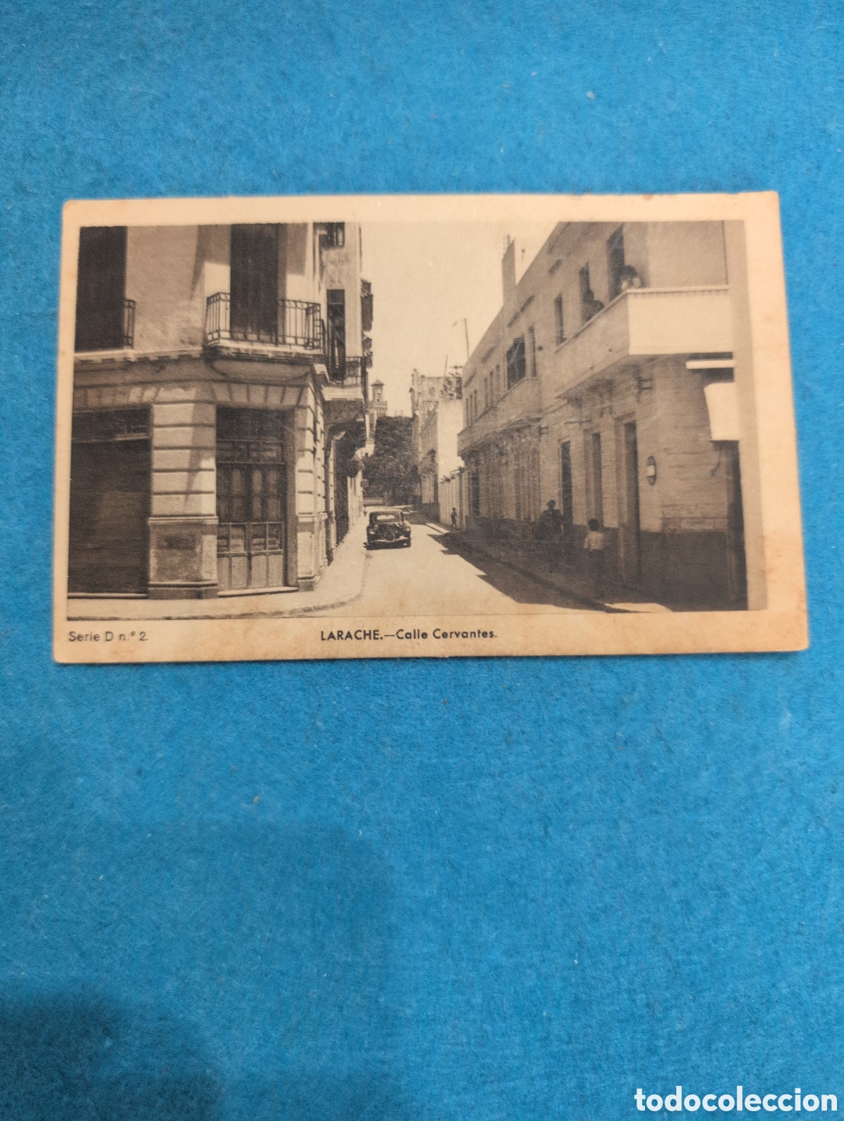 Postales: Larache calle Cervantes postal original en blanco y negro