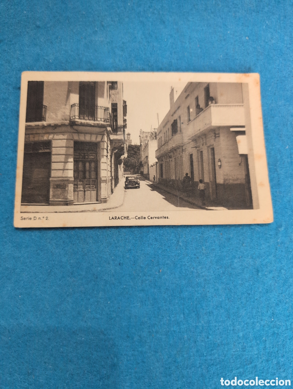 Postales: Postal de la calle Cervantes en larache