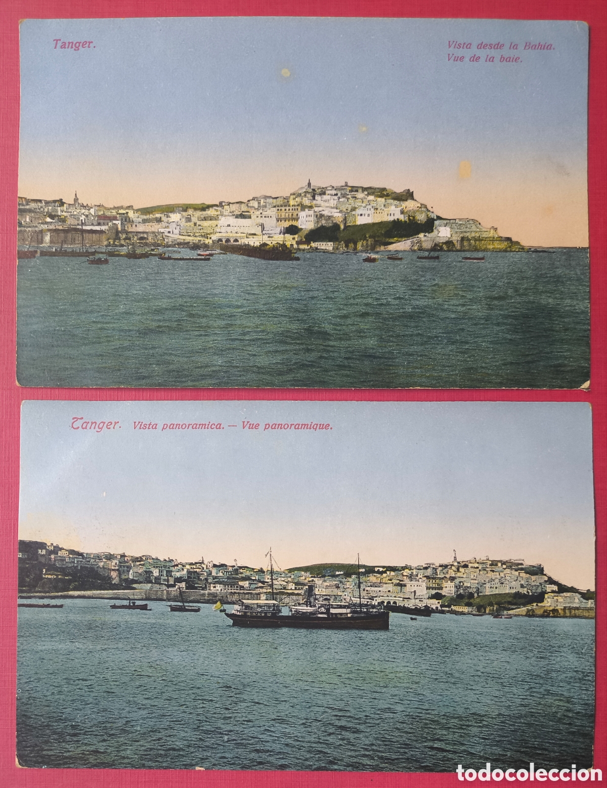 Postales: TANGER POSTAL A COLOR LIBRER&Iacute;A HISPANO - MARROQU&Iacute; MARRUECOS C. 1915