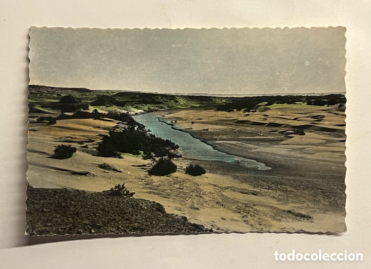 Postales: AAIUN. - SAHARA ESPA&Ntilde;OL. La Saguia. El Hamara (R&iacute;o Rojo), en las inmediaciones de Aaiun