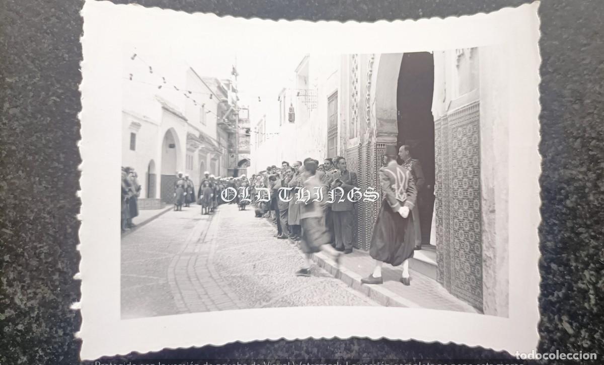 Postales: FOTOGRAFIA DE LA GUARDIA PERSONAL DEL JALIFA - MEHALA - TETUAN 1955 - CASA ROS - MIDE 9,5 X 7 CMS.