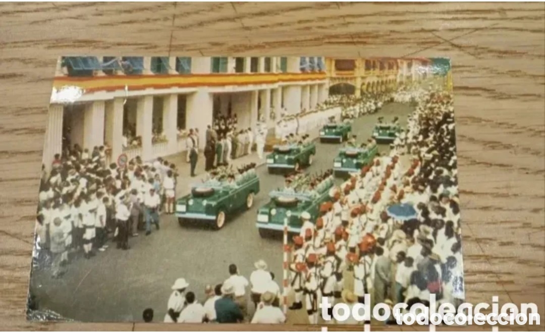 Postales: SANTA ISABEL (FERNANDO POO - GUINEA ESPA&Ntilde;OLA) - DESFILE 18 DE JULIO - FOTO EDICIONES AUGUSTO