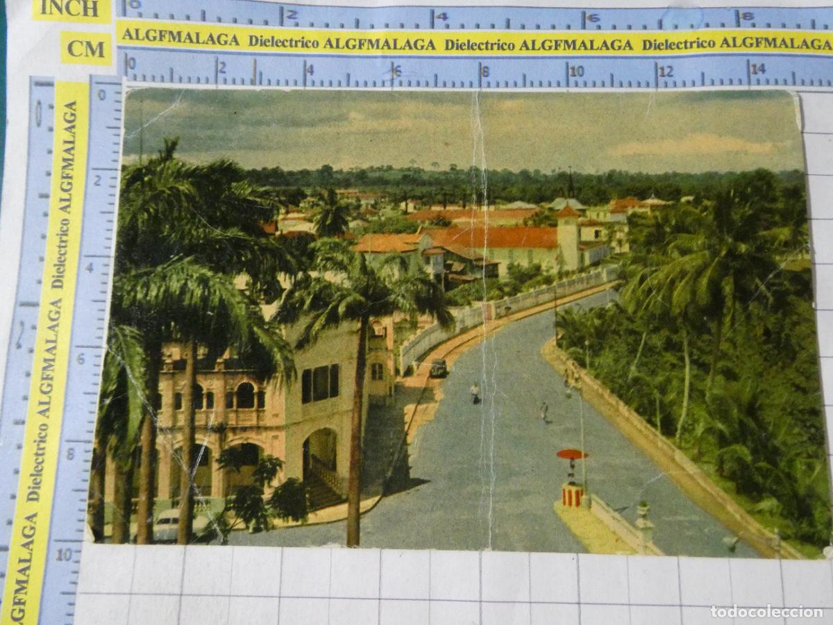 Postales: POSTAL COLONIAS ESPA&Ntilde;A EN &Aacute;FRICA. GUINEA ECUATORIAL FERNANDO POO SANTA ISABEL AV GENERAL MOLA. 1298