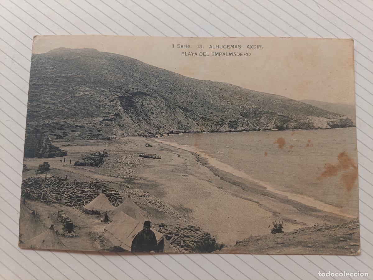 Postales: Alhucemas, Axdir. La Rocosa, postal escrita desde Marruecos 1926. Guerra de Marruecos