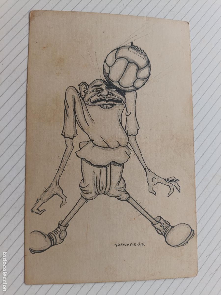 Postales: Postal de caricatura escrita desde Dr&acirc;a el Asef, Marruecos 1927 guerra de Marruecos. Dibujo GAMONEDA
