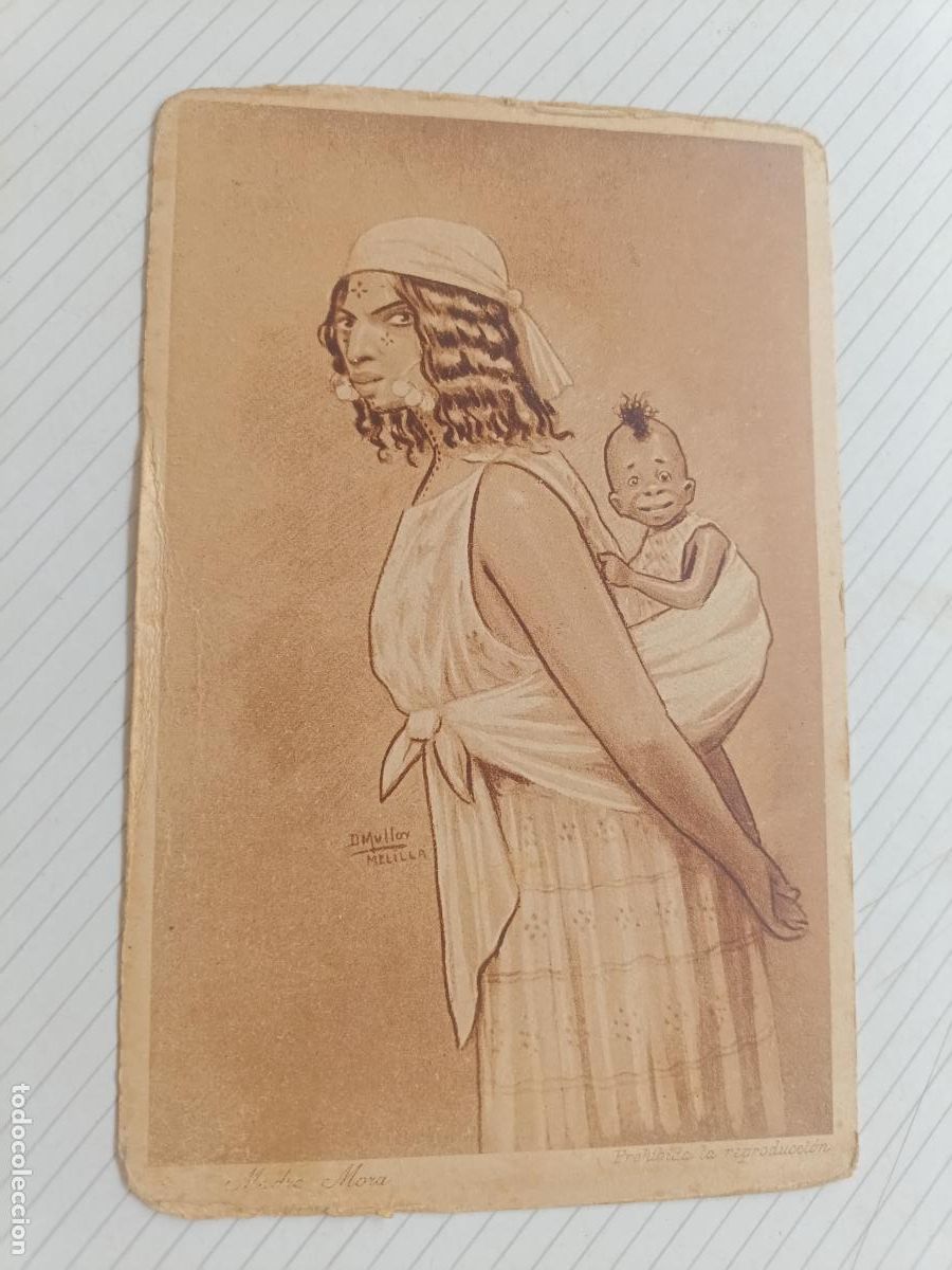 Postales: Postal de caricatura, Marruecos. D. Mullor, Melilla, editor