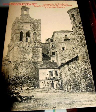 Postales: ANTIGUA POSTAL DEL MONASTERIO DE GUADALUPE - Foto 1