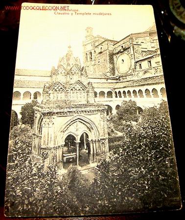 Postales: ANTIGUA POSTAL DE EL MONASTERIO DE GUADALUPE - CLAUSTRO Y TEMPLETE - Foto 1