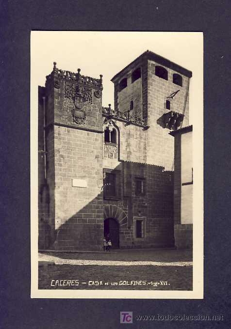 Postales: Postal de CACERES:  Casa de los Golfines - Foto 1
