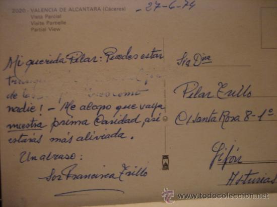 Postales: VALENCIA DE ALCANTARA -CACERES - Foto 2