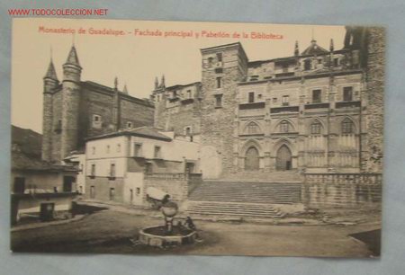 Postales: TARJETA POSTAL MONASTERIO DE GUADALUPE - Foto 1