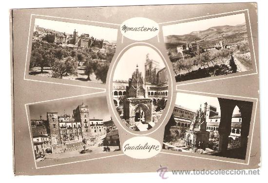 Postales: monasterio de guadalupe. circulada 1968 - Foto 1