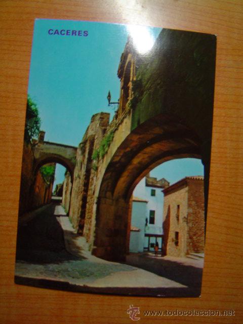 Postales: POSTAL CACERES ARCO DE LA ESTRELLA Y ADERVES SIN CIRCULAR - Foto 1