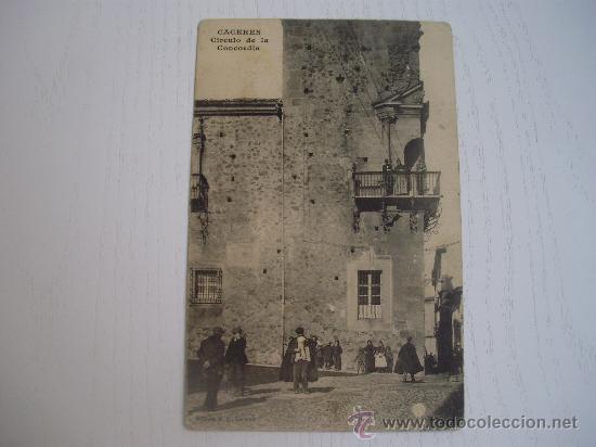 Postales: CACERES - CIRCULO DE LA CONCORDIA - Foto 1