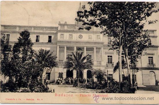 Postales: BADAJOZ.-PALACIO MUNICIPAL - Foto 1