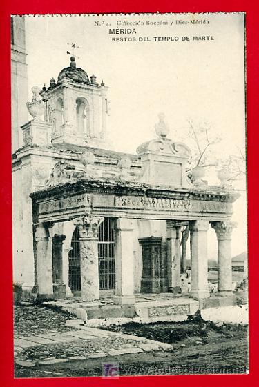 Postales: MERIDA, RESTOS DEL TEMPLO DE MARTE,     P40548 - Foto 1