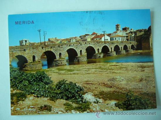 Postales: MERIDA. BADAJOZ. N&ordm; 2004. ESCRITA Y CIRCULADA - Foto 1