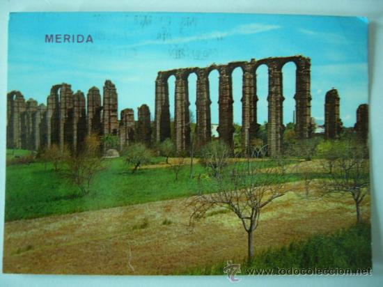 Postales: MERIDA. BADAJOZ. N&ordm; 2001, ESCRITA Y CIRCULADA - Foto 1