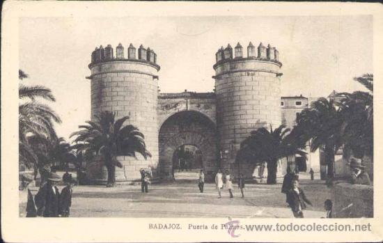 Postales: BADAJOZ.- PUERTA DE PALMAS - Foto 1