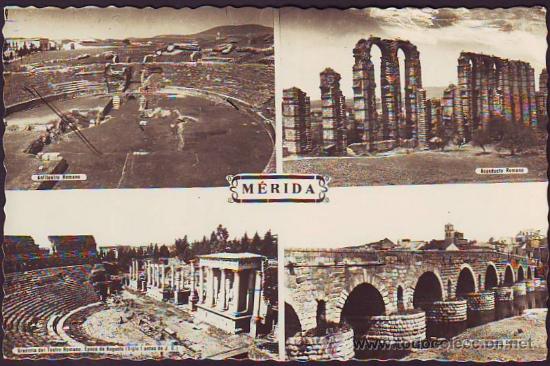 Postales: M&Eacute;RIDA. Multivista monumentos - Foto 1