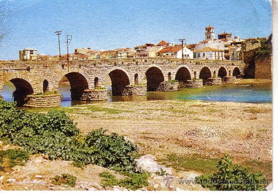 Postales: BADAJOZ - MERIDA - PUENTE ROMANO - Foto 1