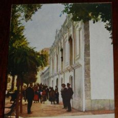 Postales: ANTIGUA POSTAL DE BAÑOS DE MONTEMAYOR (CACERES) . PERFIL DE LAS FACHADAS DEL BALNEARIO - IMP. ALEMAN
