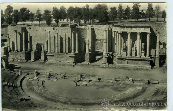 Postales: POSTAL MERIDA TEATRO ROMANO - Foto 1