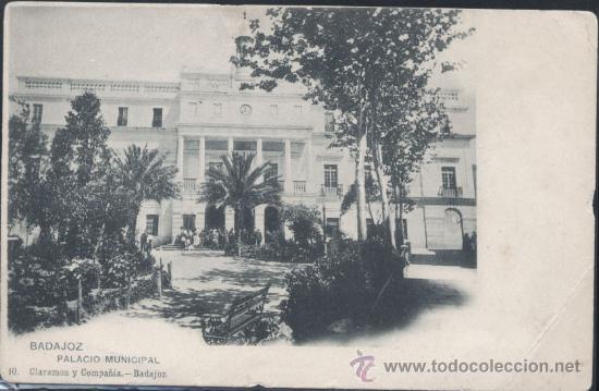 Postales: BADAJOZ.- PALACIO MUNICIPAL - Foto 1