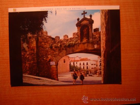 Postales: POSTAL CACERES ARCO DE LA ESTRELLA ESCRITA - Foto 1