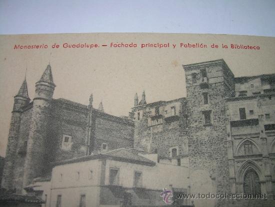 Postales: ANTIGUA POSTAL............MONASTERIO DE GUADALUPE. - Foto 2