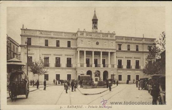 Postales: BADAJOZ.- PALACIO MUNICIPAL - Foto 1
