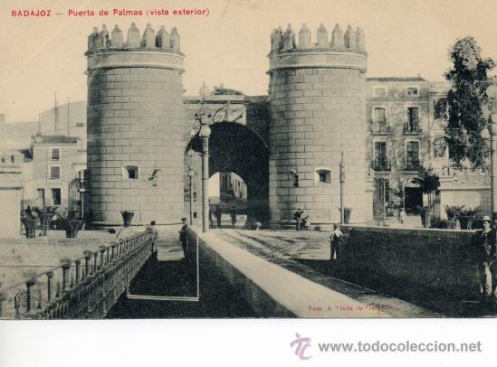 Postales: badajoz. puerta de palmas - Foto 1