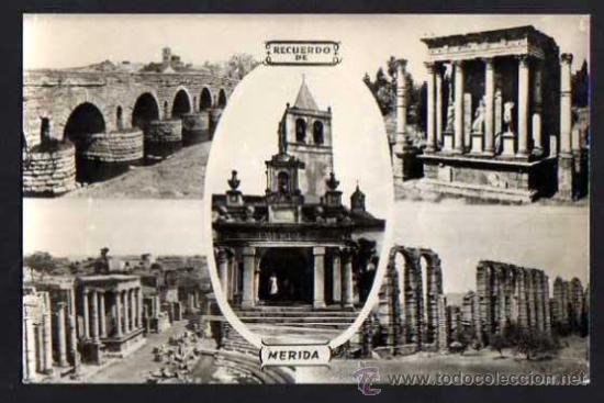 Postales: Recuerdo de M&eacute;rida. No Circulada. - Foto 1