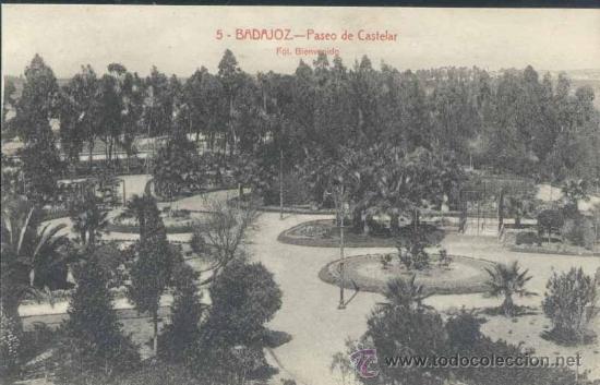 Postales: BADAJOZ.- PASEO DE CASTELAR. - Foto 1