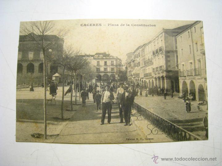 Postales: CACERES: PLAZA DE LA CONSTITUCION - Foto 1