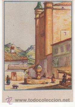 Postales: Antigua postal de Guadalupe: Un rinc&oacute;n de la plaza. - Foto 1