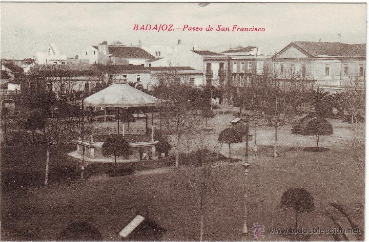 Postales: BADAJOZ. PASEO SAN FRANCISCO - Foto 1