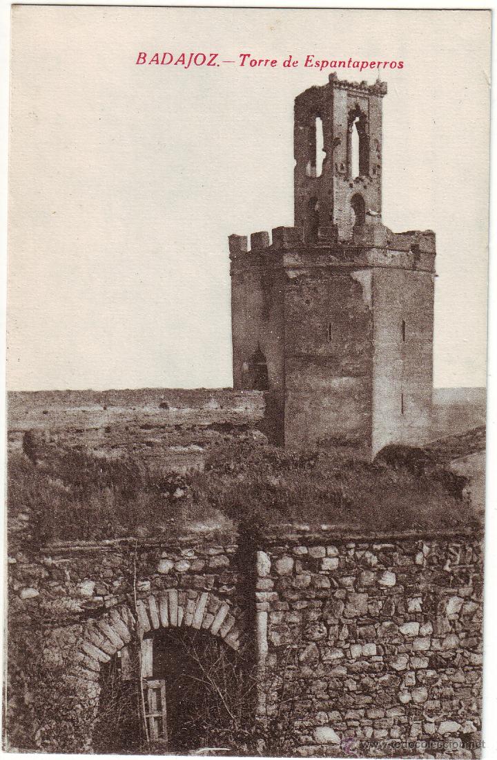 Postales: PB-17 BADAJOZ. TORRE DE ESPANTAPERROS - Foto 1