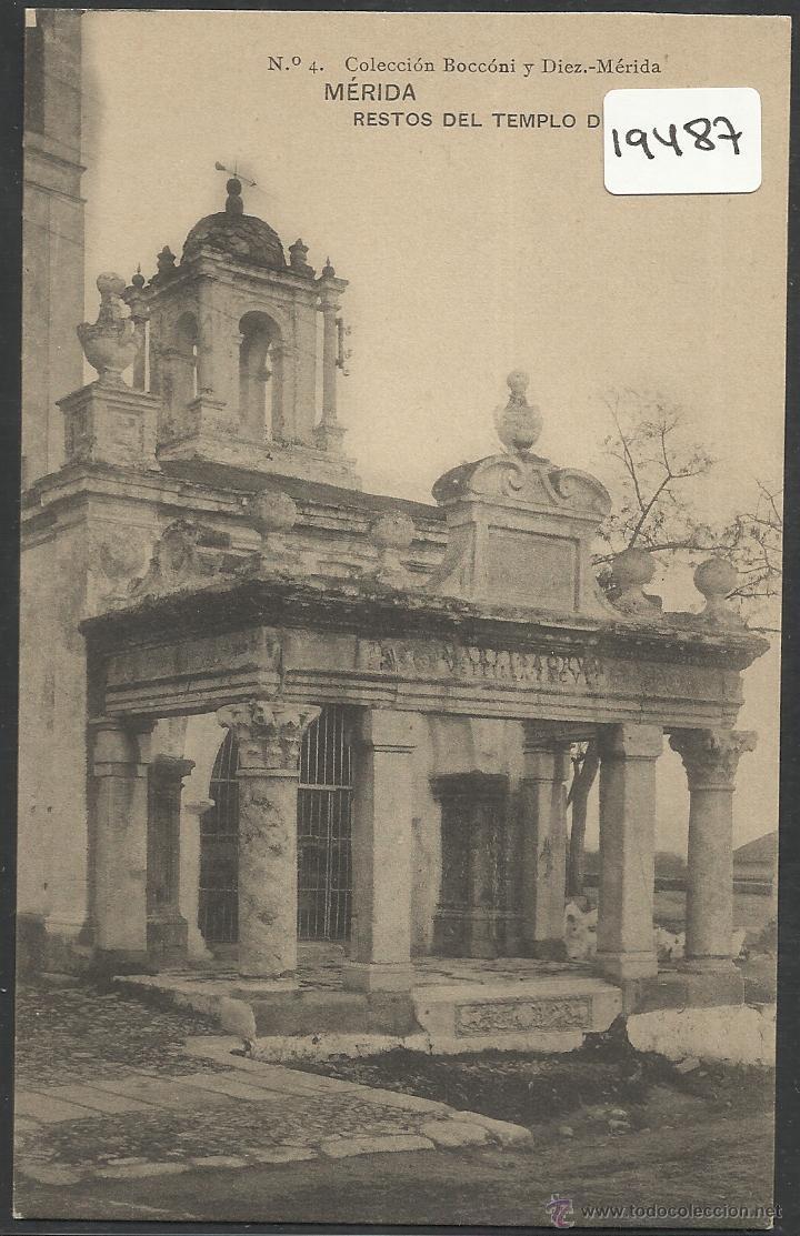 Postales: MERIDA - 4 - RESTOS DEL TEMPLO DE MARTE - HAUSER Y MENET - (19487) - Foto 1