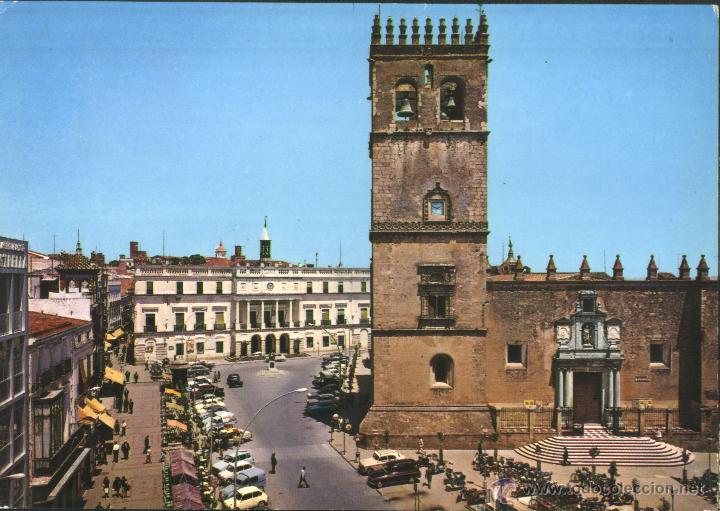 Postales: BADAJOZ - PLAZA DE ESPA&Ntilde;A - Foto 1