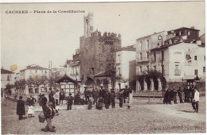 Postales: PC-20 C&Aacute;CERES. PLAZA DE LA CONSTITUCI&Oacute;N - Foto 1