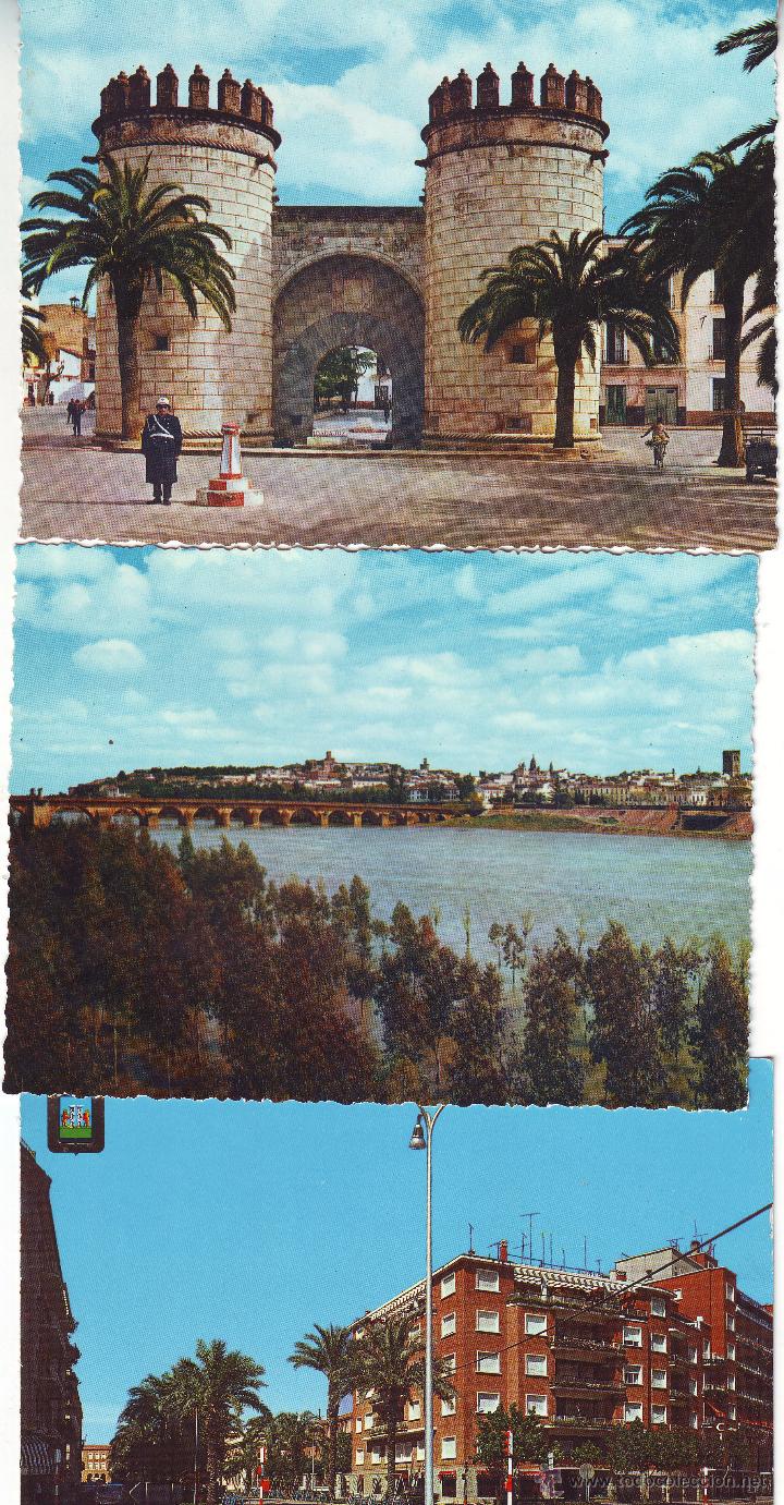 Postales: BADAJOZ. TRES POSTALES DISTINTAS - Foto 1