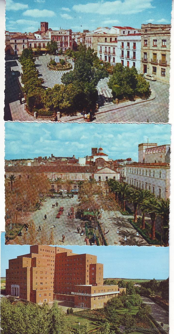 Postales: BADAJOZ. TRES POSTALES DISTINTAS - Foto 1