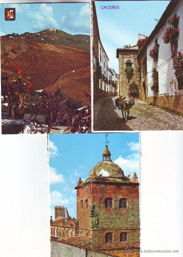 Postales: (1) C&Aacute;CERES TRES POSTALES DISTINTAS - Foto 1