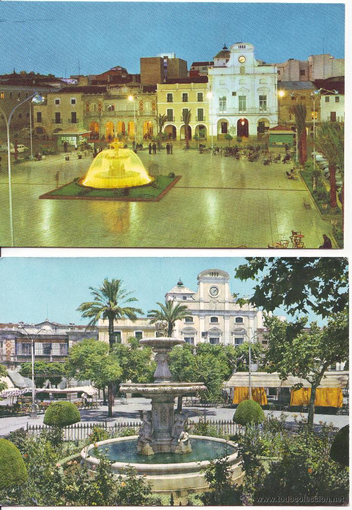 Postales: MERIDA PLAZA DE ESPA&Ntilde;A. DOS DISTINTAS - Foto 1