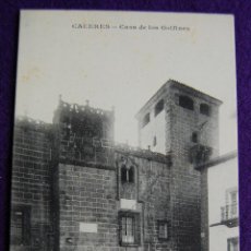 Postales: POSTAL DE CACERES. CASA DE LOS GOLFINES. 1910-1915. PHO`OTYPIE J. BIENAIME REIMS.. Lote 54995633