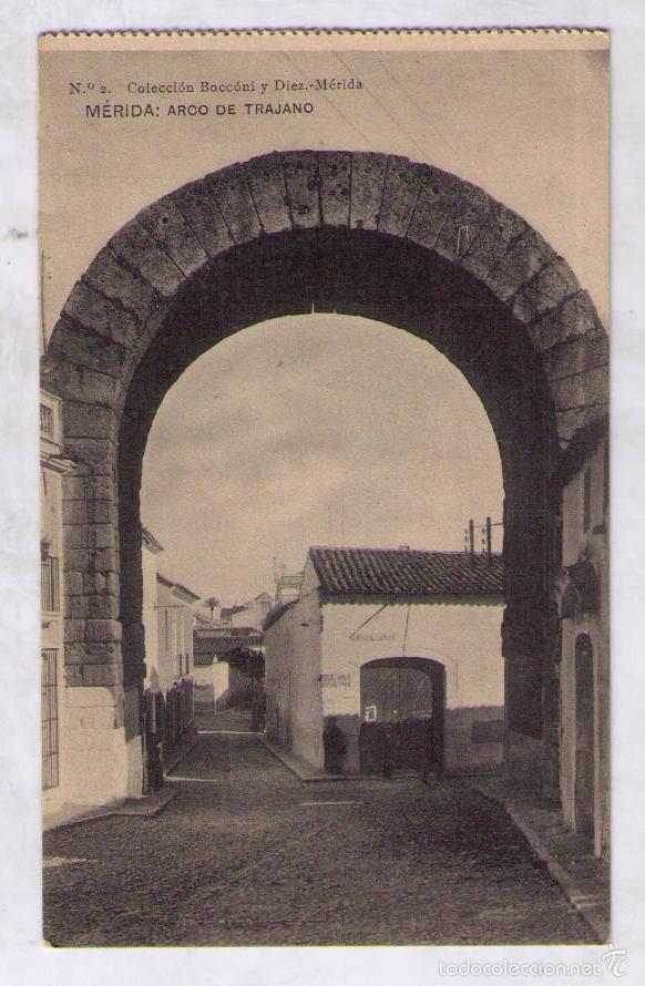 Postales: POSTAL DE MERIDA - ARCO DE TRAJANO - Foto 1